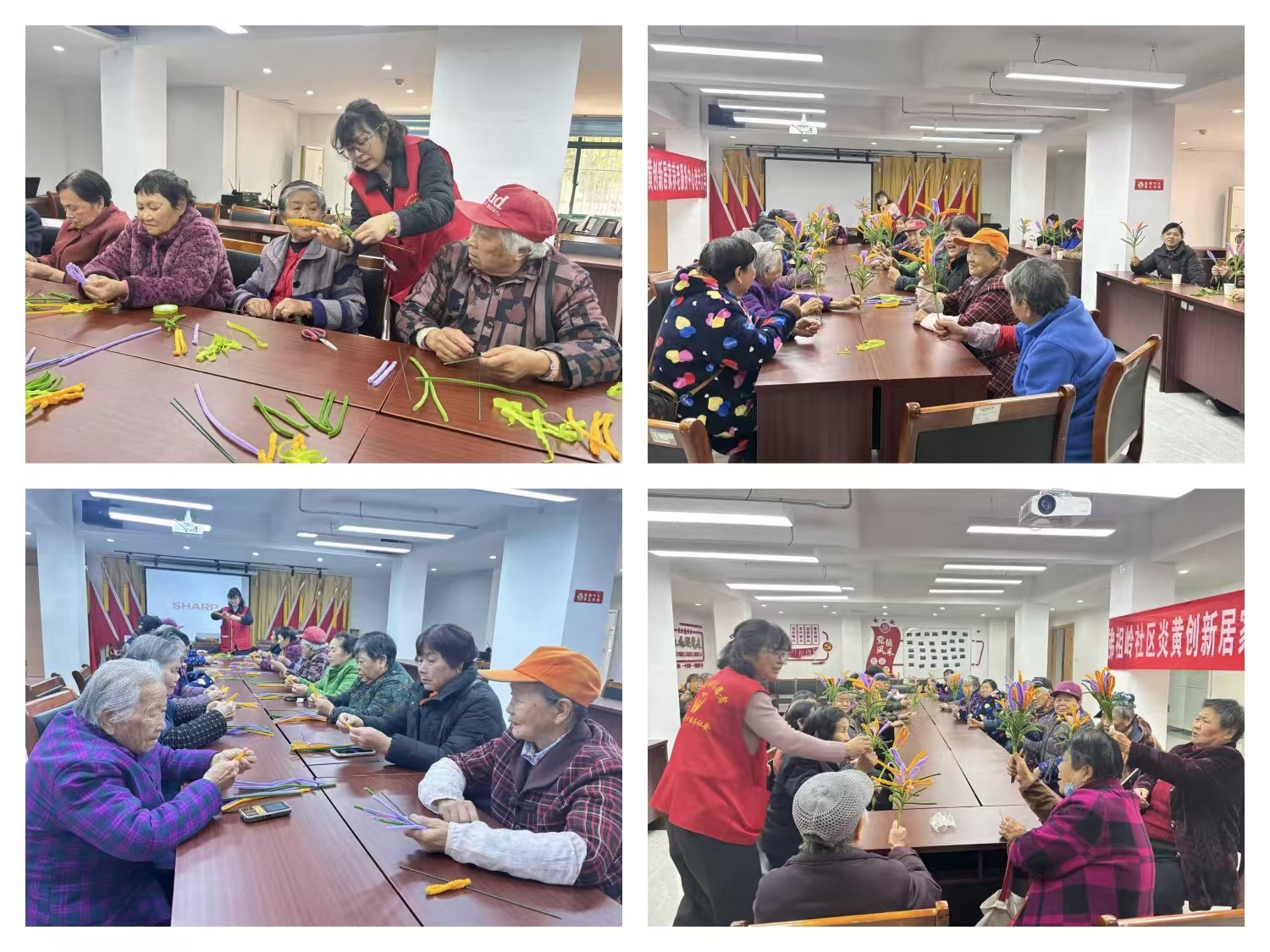 佛祖岭社区：寿比南山稻穗黄 指尖生花暖夕阳-图片2